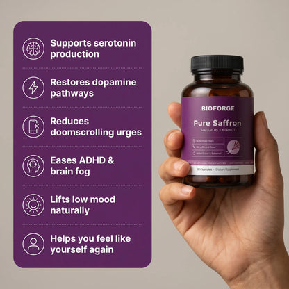 Pure Saffron Extract Capsules with Crocin & Safranal