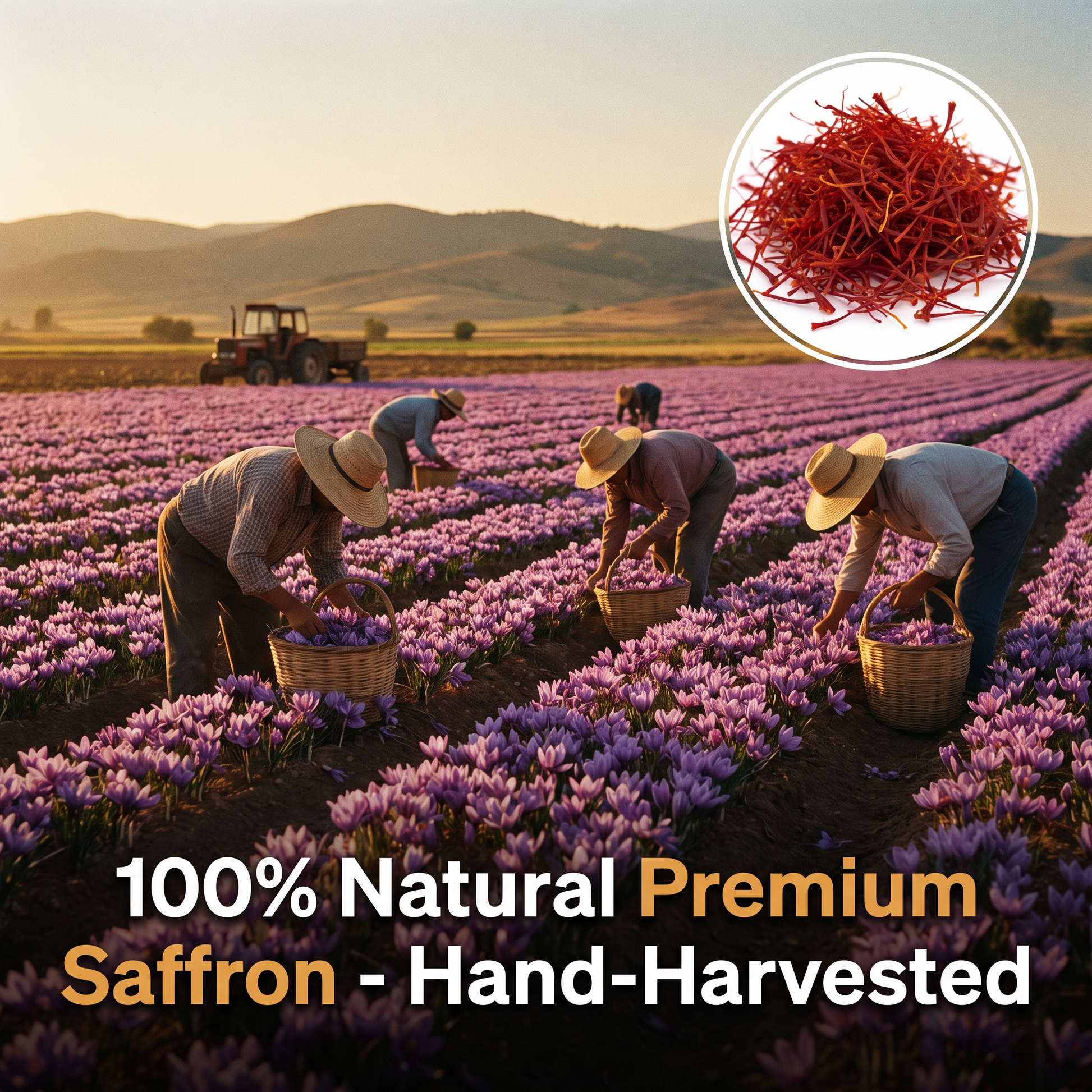 Hand-harvested premium saffron