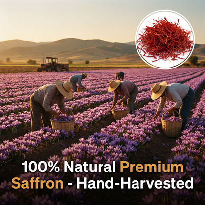 Hand-harvested premium saffron